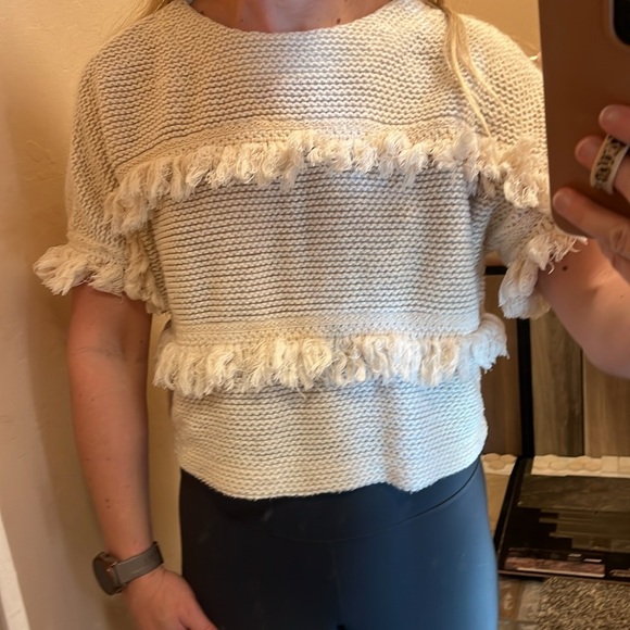 Crop Ruffled Sweater Top - Picture 6 of 6